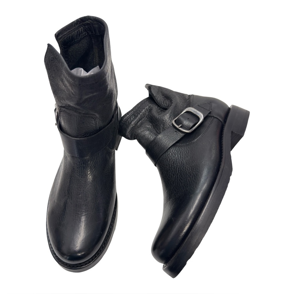 Frye Black Leather Veronica Flex Moto Bootie Size 7.5 NWOT - Picture 4 of 14